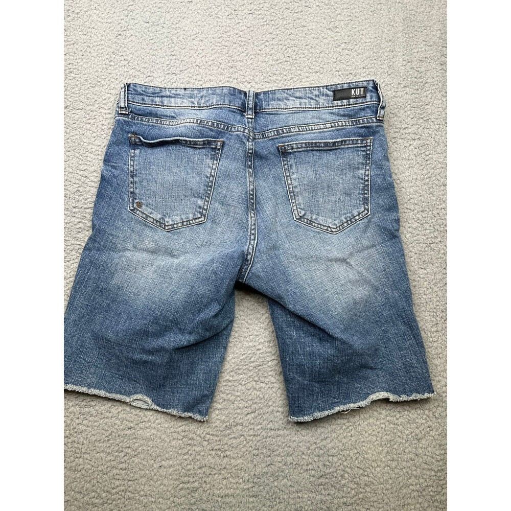 Kut from the Kloth Bermuda denim shorts sz 10 - Picture 5 of 10